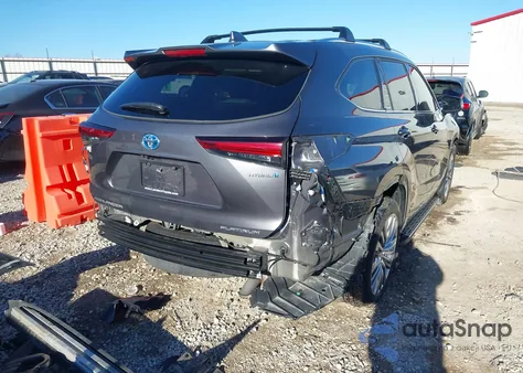 2023 Toyota Highlander Hybrid Platinum from USA, damaged, VIN 5TDFARAH2PS525908